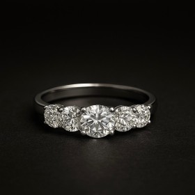 خاتم الماس 4 قيراط