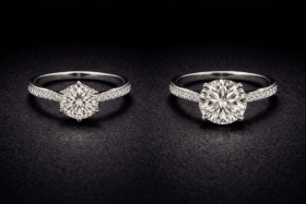 خاتم الماس قيراط او 2 قيراط