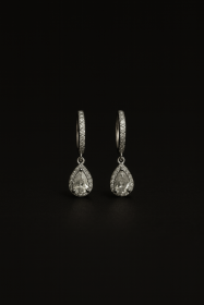 حلق الماس 2 قيراط